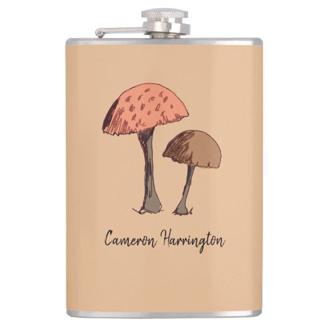 Cantil Boho Brown, Um Forageiro De Cogumelos Ilustrado Pe (Frente)