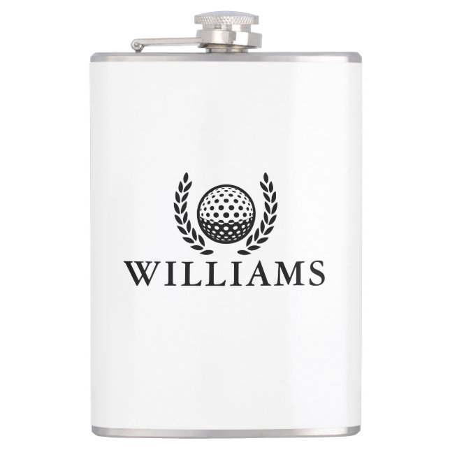 Cantil Bola de Golfe com Monograma de Nome Personalizado  (Frente)