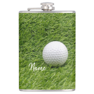Cantil Bola de golfe com Obrigado sobre grama verde