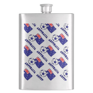 Cantil Bola e Bandeira de Futebol Australiano Azul