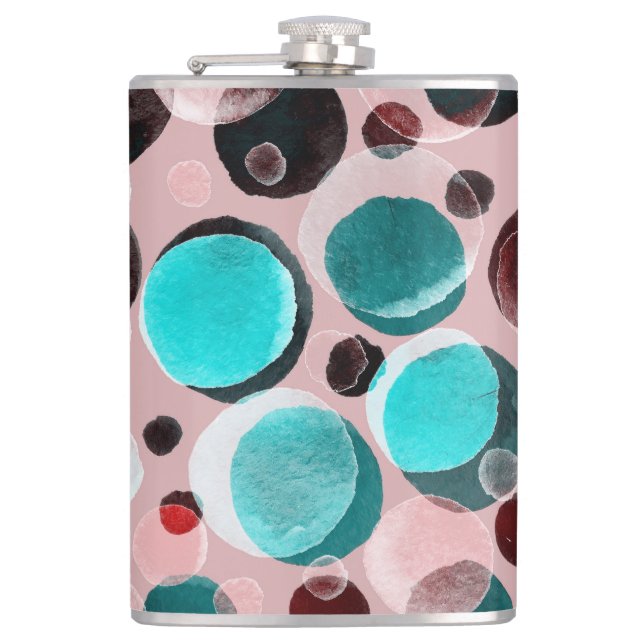 Cantil Bolinhas aquarela, padrão abstrato. (Frente)