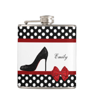 Cantil Bolinhas bonitas de salto alto, elegantes, chic