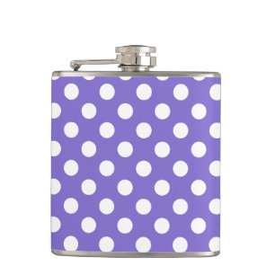 Cantil bolinhas brancas na periwinkle