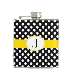 Cantil Bolinhas e garrafa à moda do monograma