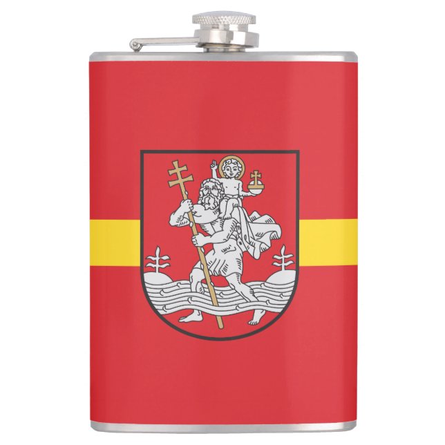 Cantil Bolsa de bolso com a bandeira de Vilnius, Lituânia (Frente)