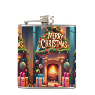 Cantil Bolso de Hip Christmas – Feliz Natal Fogo