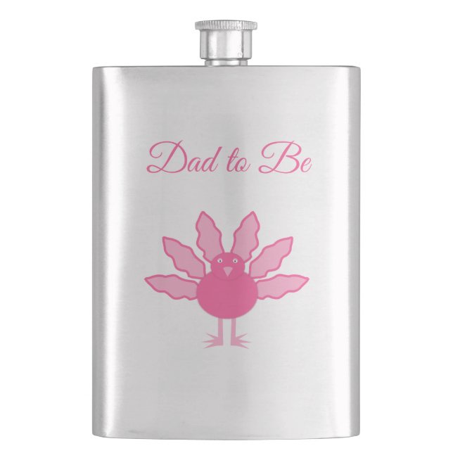 Cantil Bonito Bebê Rosa, Ação de Graças Personalizada Tur (Frente)