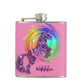 Cantil Bonito Fantasy Rainbow Unicorn Personalizado