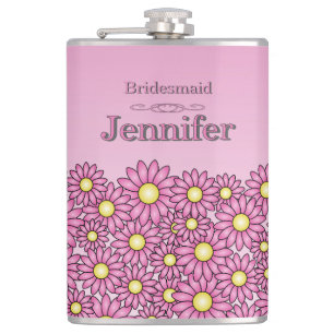 Cantil Bonito Fláscara de Flor de Bridesmaid