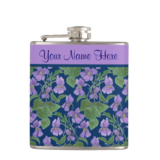 Cantil Bonito Flask 'Sweet Violet' para personalizar (Frente)