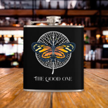 Borboleta Simples Preta e Branca