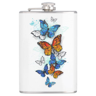 Cantil Borboletas voadoras Morpho e Monarca