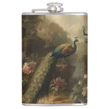 Botânica: três pavões no jardim inglês