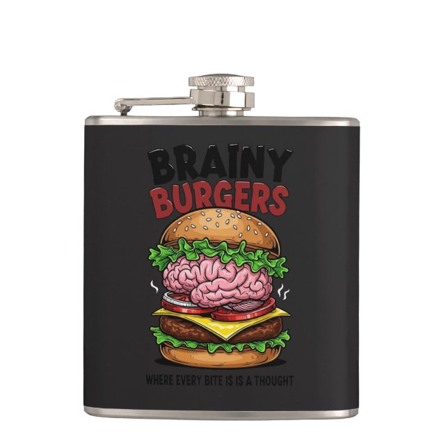 Cantil Brainy Burgers Flask (Frente)