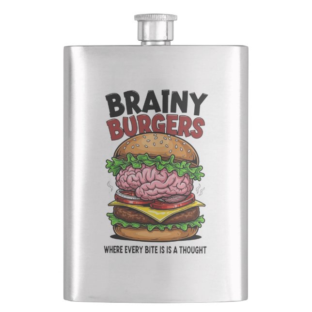 Cantil Brainy Burgers Flask (Frente)