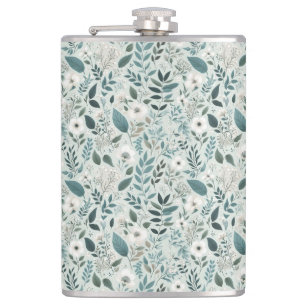 Cantil Branca de Ivory Tea Watercolor Floral