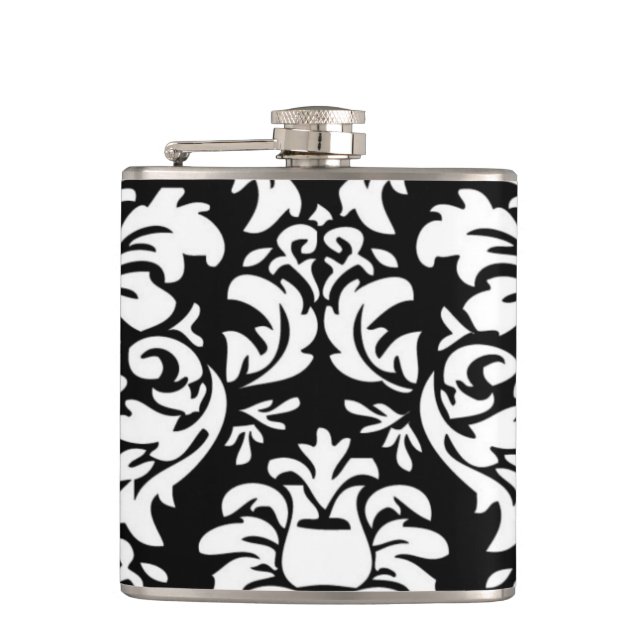 Cantil Branco sobre o Flask Preto (Frente)