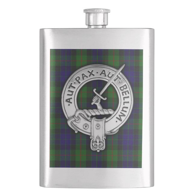 Cantil Brasão e Tartan do Clã Gunn (Frente)