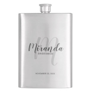 Cantil Bridesmaid Personalizado de Script Moderno