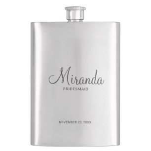 Cantil Bridesmaid Personalizado de Script Moderno