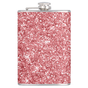 Cantil Brilho Cor-de-Rosa Glamouroso Espelhado 