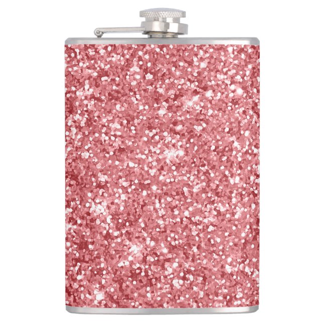 Cantil Brilho Cor-de-Rosa Glamouroso Espelhado  (Frente)