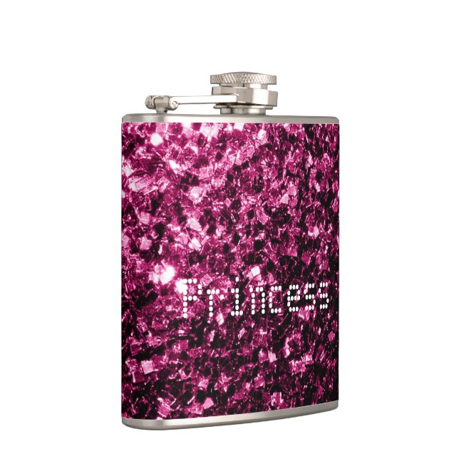 Cantil Brilho de glitter Rosa Escuro Princesa Personaliza (Direita)