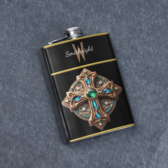 Cantil Broche Eetéreo com Pedras Azul e Verde (Criador carregado)