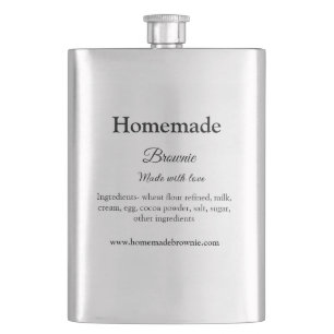 Cantil Brownie caseiro feito com amor adicionar texto sit