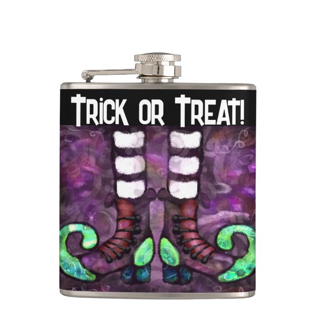 Cantil Bruxa do Halloween Boots Purple Green (Frente)