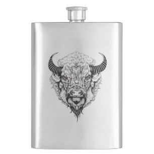 Cantil Buffalo Bison Selvagem Natureza Animal Ilustração