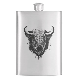 Cantil Buffalo Bison Selvagem Natureza Animal Ilustração 