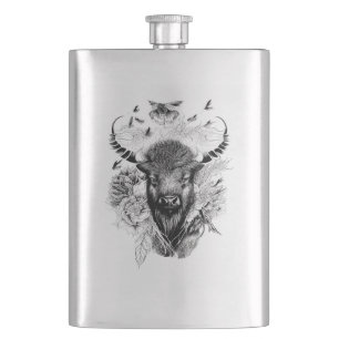 Cantil Buffalo Bison Selvagem Natureza Animal Ilustração