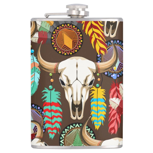 Cantil Buffalo Skull Native American Emblem (Frente)
