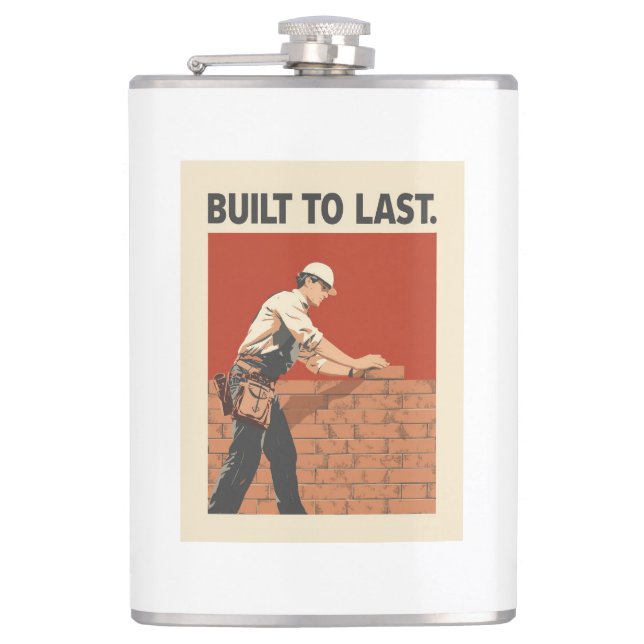 Cantil Built To Last Mason Construction Worker Art - Prof (Frente)