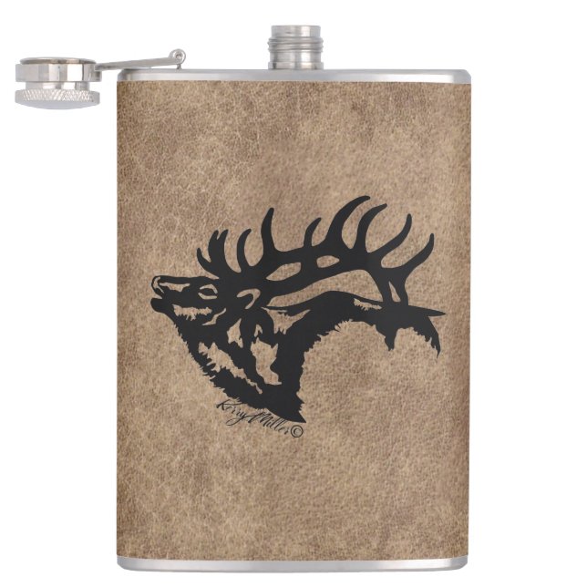 Cantil Bull Elk Flask (Aberto)