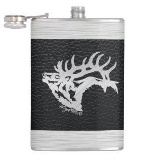 Cantil Bull Elk Flask