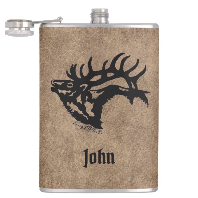 Cantil Bull Elk Flask (Aberto)