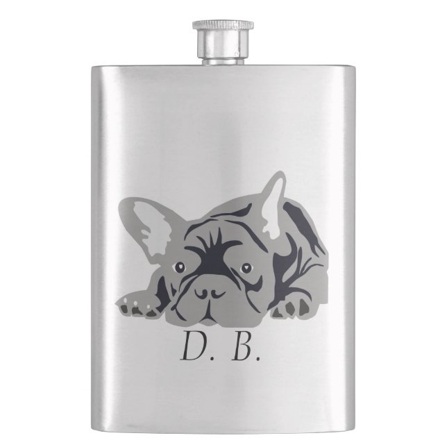 Cantil Bulldog Francês preto (Frente)