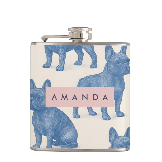 Cantil Bulldogue Francês Fofo Personalizado (Frente)
