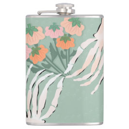 Cantil Buquê de Abóbora Esqueleto Halloween