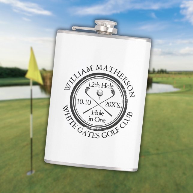 Cantil Buraco em um Golfe Clássico Personalizado (Hole in One Classic Golf Personalized Flask)