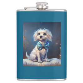 Cantil Cachorrinho Muito Fofo Com Gravata Borboleta Azul