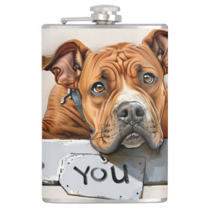 Cantil Cachorro Miss You Flask