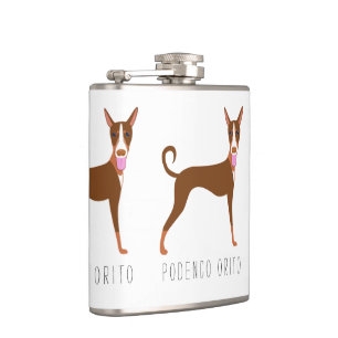 Cantil Cachorro Podenco Orito Personalizável