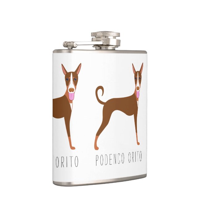 Cantil Cachorro Podenco Orito Personalizável (Direita)
