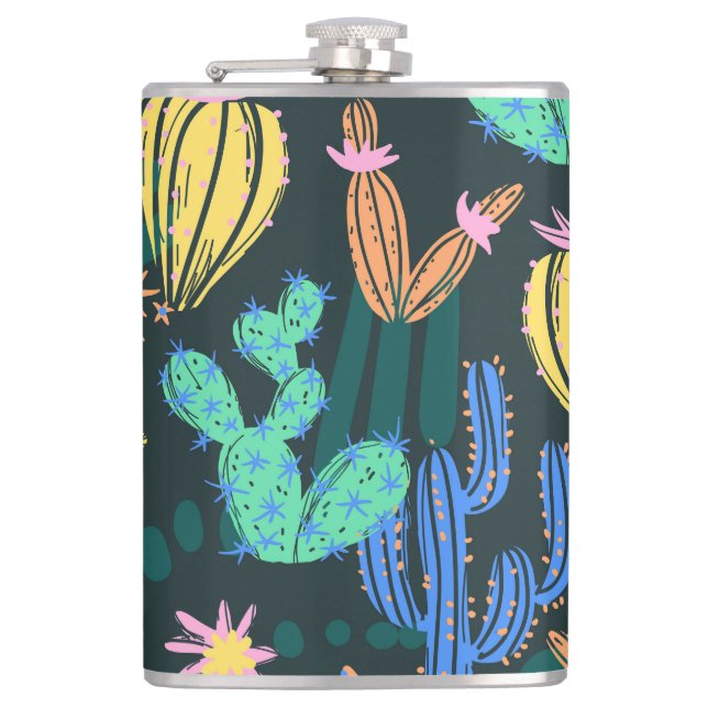 Cantil Cacto desenhado à mão: Scandinavo sem soldadura. (Frente)