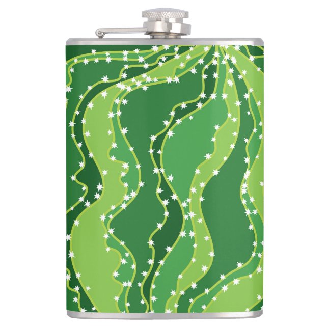 Cantil Cacto verde: motif abstrato natural. (Frente)