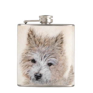 Cantil Cairn Terrier Puppy Painting - Arte Original De C