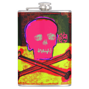 Cantil Calavera Skull pgeek Arte NFT Vermelho Preto Amare